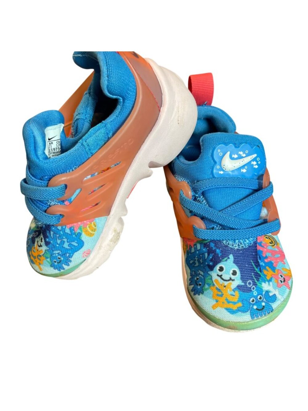 Nike Air Presto SE Underwater Adventures Sneaker Toddler Size 6 Baby Shark Shoes